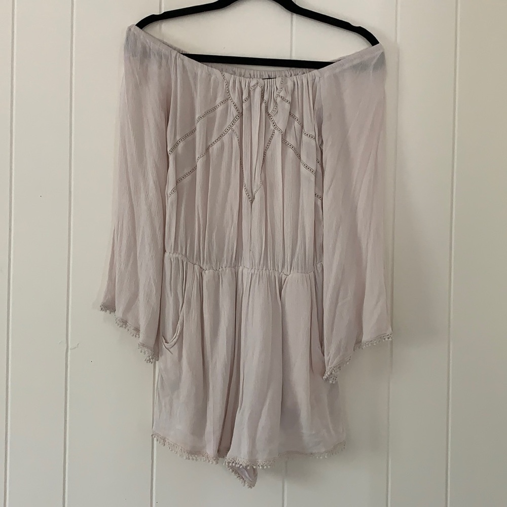 Romeo & Juliet Couture Off the Shoulder Romper